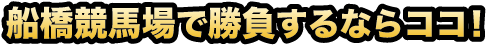 船橋競馬場で勝負するならココ!