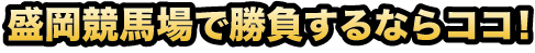 盛岡競馬場で勝負するならココ！