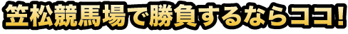笠松競馬場で勝負するならココ！