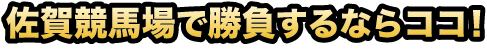 佐賀競馬場で勝負するならココ！
