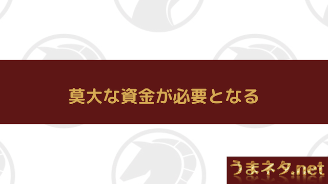 莫大な資金が必要となる