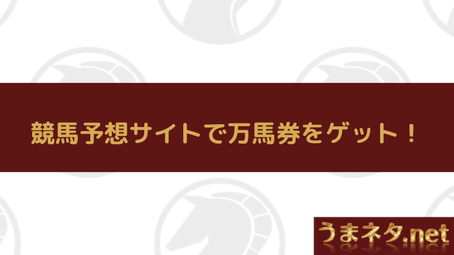 競馬予想サイトを利用する