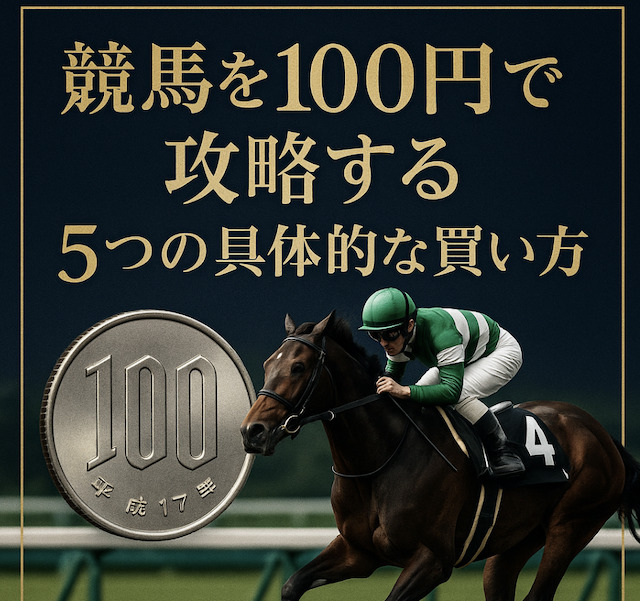 競馬を100円で攻略する5つの具体的な買い方の導入画像