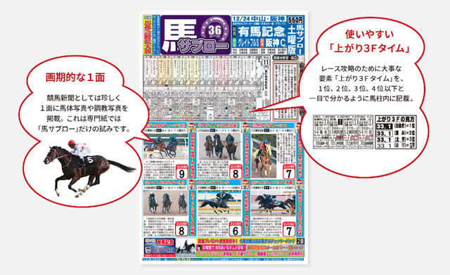 よく当たる競馬スポーツ新聞のデイリーを紹介する画像