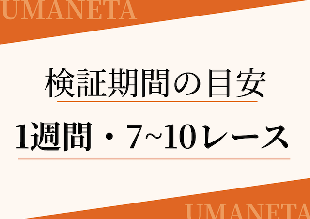 検証期間の目安に関する画像