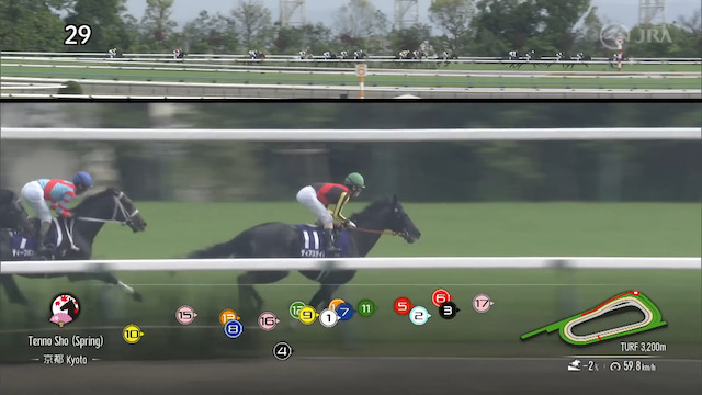 競馬のレース映像を紹介する画像