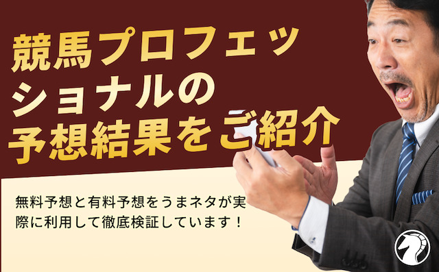 競馬プロフェッショナルの予想の検証結果をご紹介の導入画像