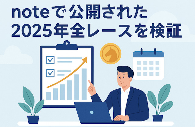FLAREの競馬予想は当たらない?noteで公開された2025年全レースを検証の導入画像