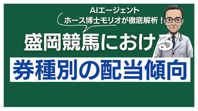 盛岡競馬の券種別の配当傾向を紹介する画像