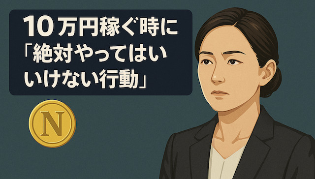 10万円を稼ぐ時に「絶対やってはいけない行動」の導入画像