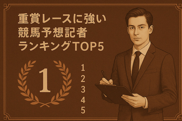 重賞レースに強い競馬予想記者ランキングTOP5の導入画像