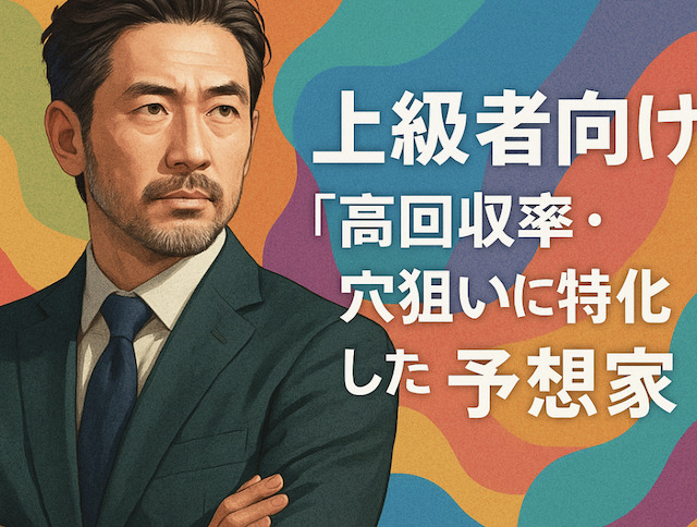 上級者向け「高回収率・穴狙いに特化した」予想家の導入画像
