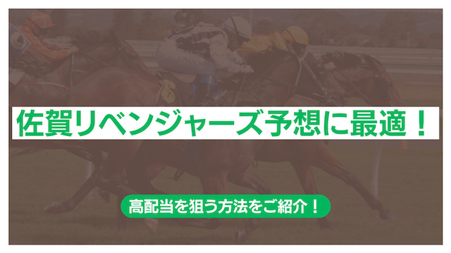 佐賀リベンジャーズ予想で高配当を狙う方法を紹介するパートの画像