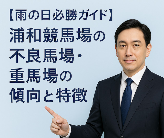 【雨の日必勝ガイド】浦和競馬場の不良馬場・重馬場の傾向と特徴の導入画像