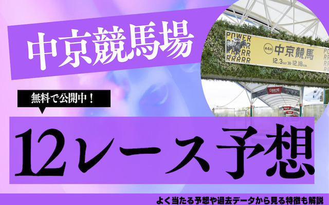 中京競馬12レース予想