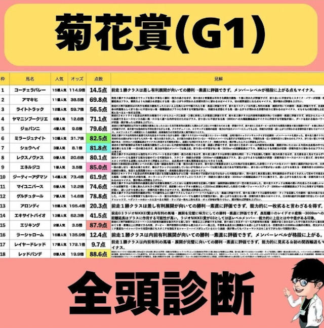 全頭診断の画像