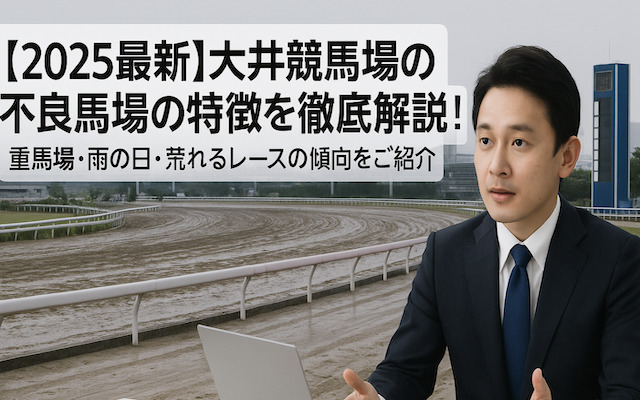 大井競馬場の不良馬場の特徴