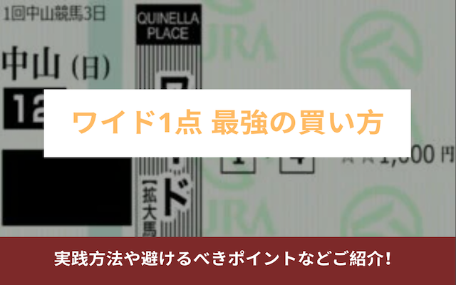 ワイド1点買いで生活　アイキャッチ
