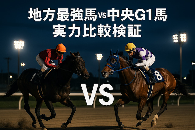 地方最強馬vs中央G1馬の実力比較検証