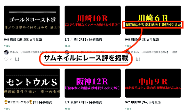 的中さんの公開レース画像