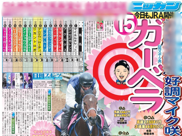 日刊スポーツの馬を特集したコラムの画像