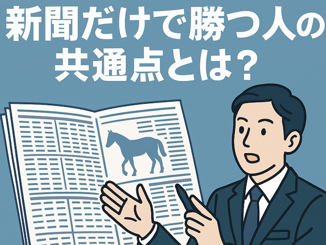 新聞だけで勝つ人の共通点とは？の導入画像