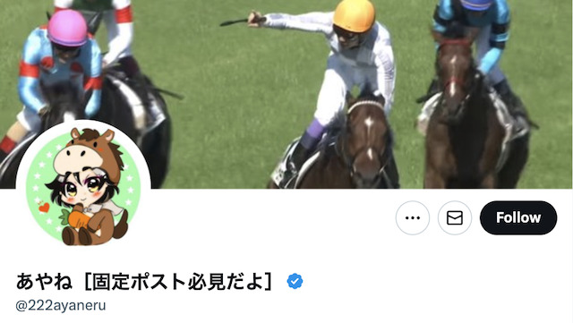 競馬予想家あやねのツイッター