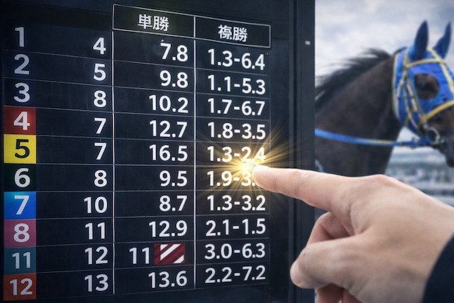 複勝転がし　オッズの設定