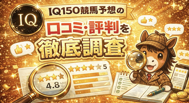 IQ150競馬予想の口コミ・評判を徹底調査の導入画像