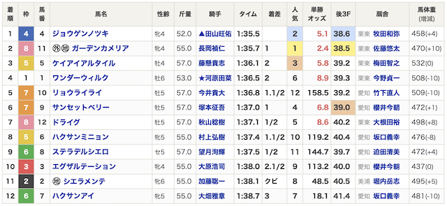 ウマドラ　有料予想検証着順