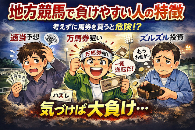 地方競馬で負ける人の特徴