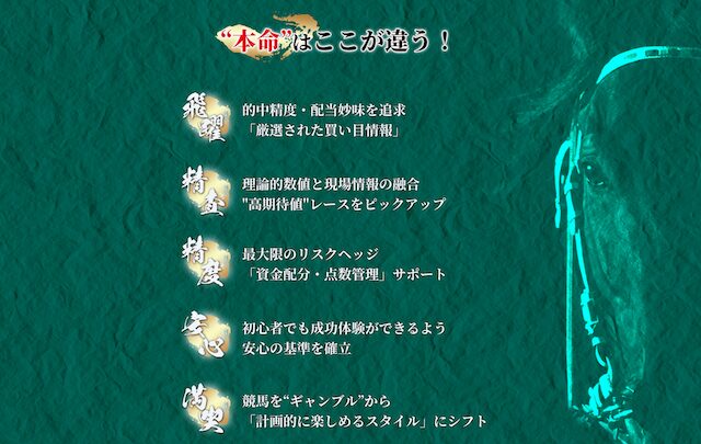 競馬予想サイト本命　サイトトップ