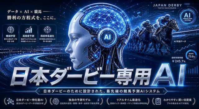 日本ダービー専用AIの紹介