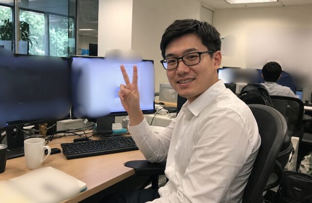 森末俊英が作業をしている際の写真