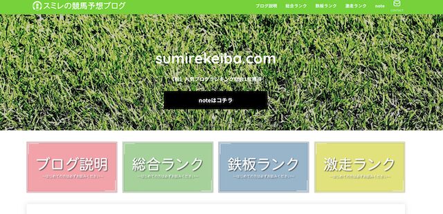実際のブログの様子